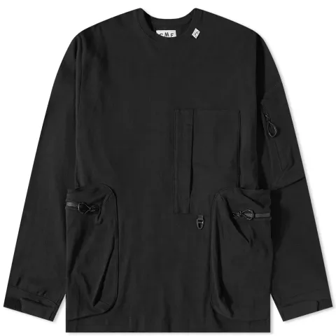 Pocket Detail Crew Sweat