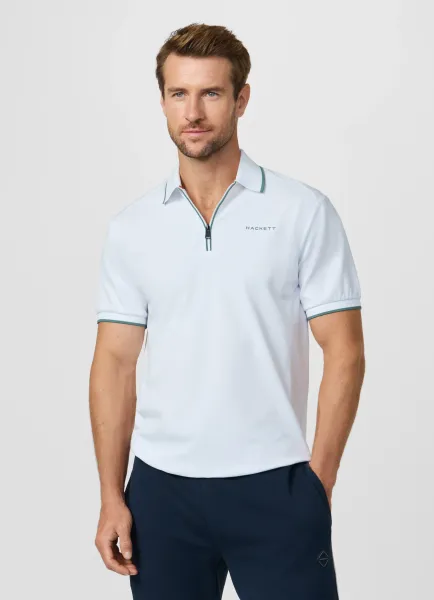 Classic Fit Short Sleeve City Zip Polo