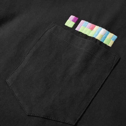 Long Sleeve Embroidered Logo Pocket Tee