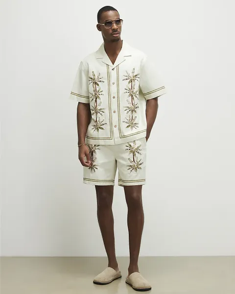 River Island Palm Tree Shorts