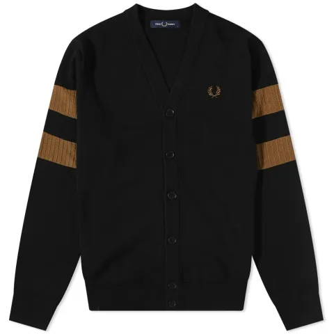 Tipped Sleeve Cardigan
