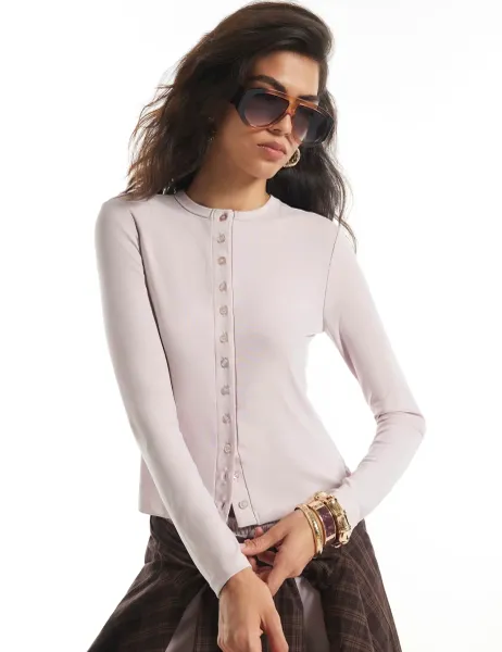 River Island Soft Touch Cardigan Pink
