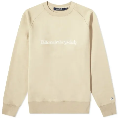 Embroidered Serif Crew Sweat