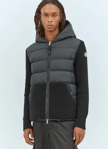 Padded Zip-Up Cardigan