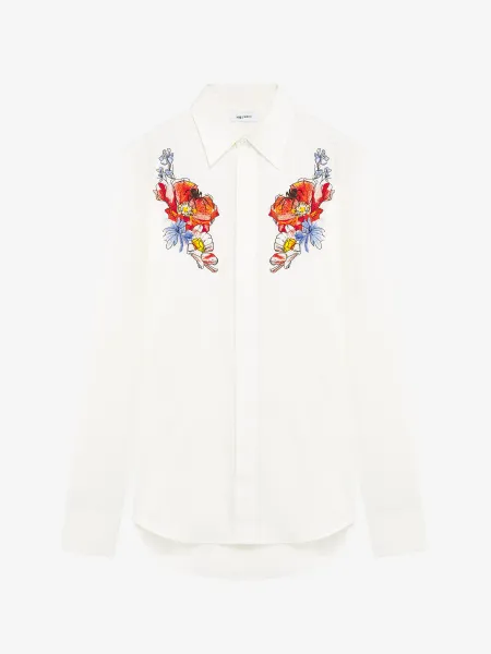 Meadow Floral Embroidery Shirt