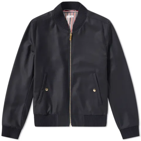 Stripe Wool Bomber Jacket