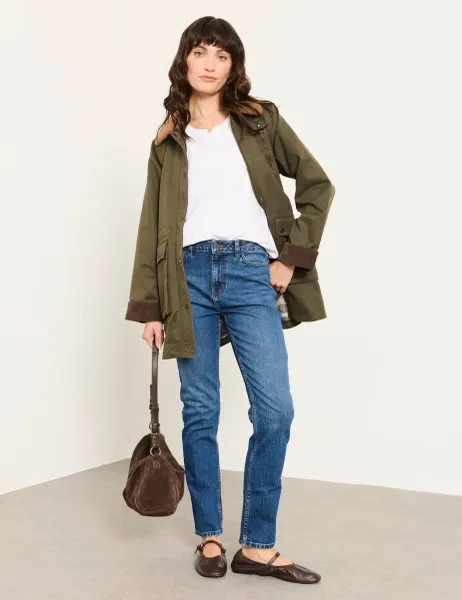 FatFace Mid Rise Straight Leg Jeans Blue