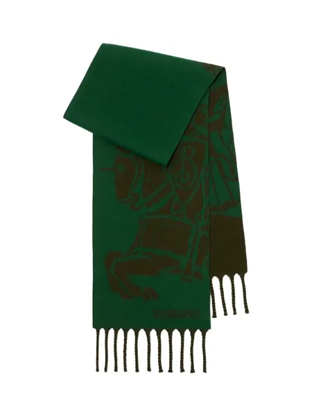 Reversible EKD Wool Scarf Green