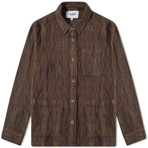 Autumnal Rainbow Weave Overshirt