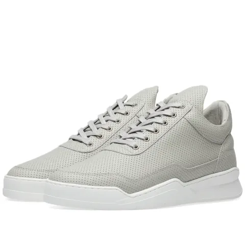 Low Top Ghost Nappa Perforated Leather Sneaker