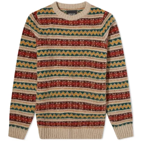 Howlin' A Day In The Wool Fair Isle Crew Knit