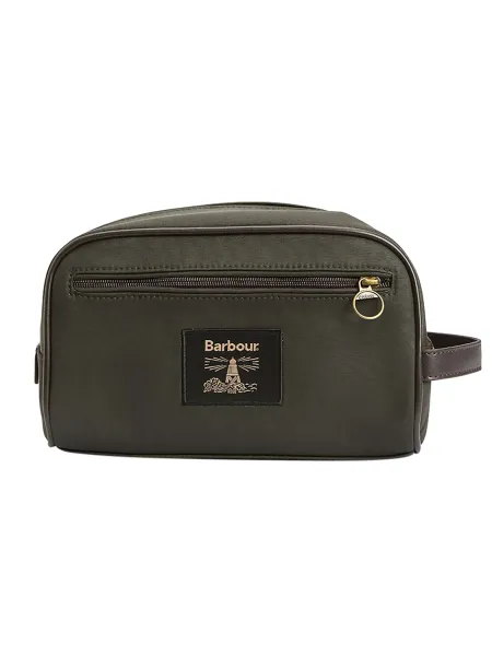 BARBOUR Wax Washbag