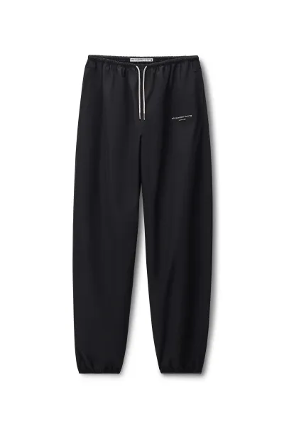 Mid-Rise Track Pant with Crystal Hotfix Drawcord