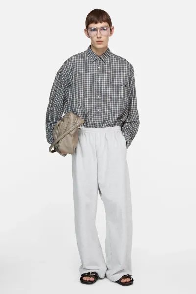 Flannel button-up shirt