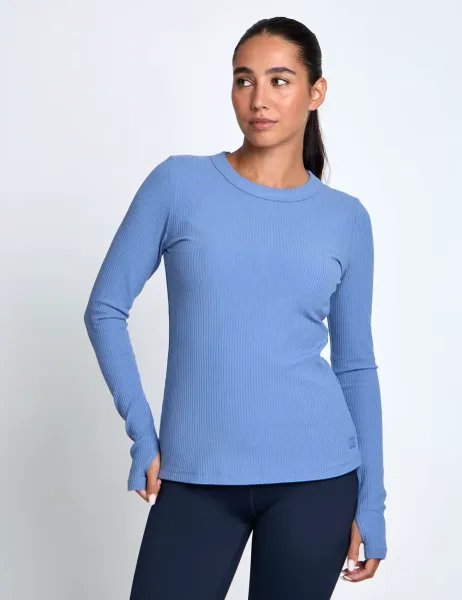 Lilybod Cotton Rich Top Blue Denim