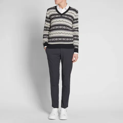 Fair Isle V-Neck Knit