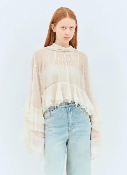 High-Low Ruffle Top