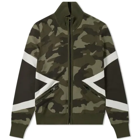 Camo Zip Knit Jacket