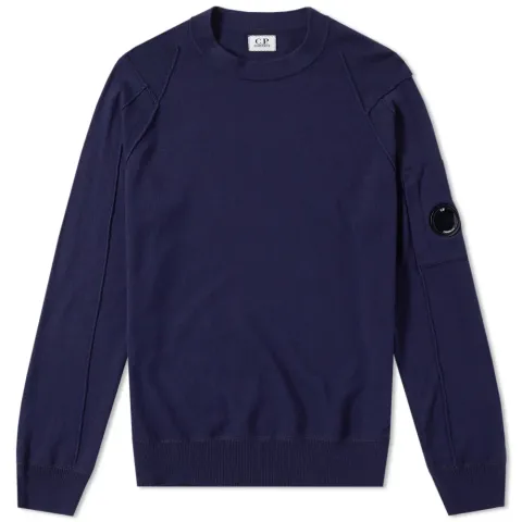 Sea Island Cotton Arm Lens Crew Knit