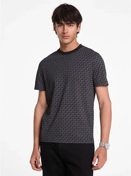 Signature Logo Print Cotton Jersey T-Shirt