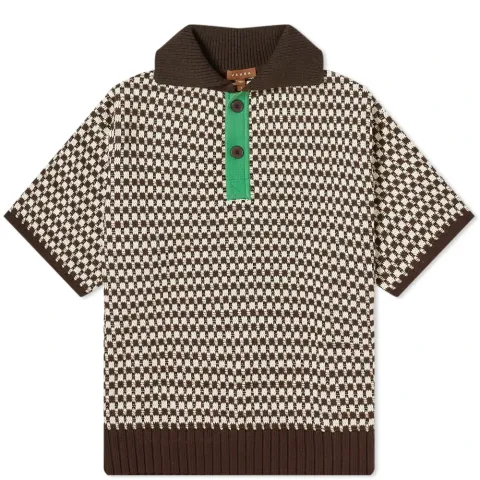 Knitted Polo Top