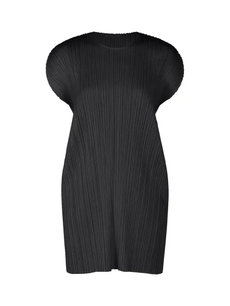Pleats Please July Colors Dress Pale Black