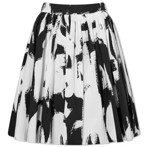 Graffiti Print Mini Skirt