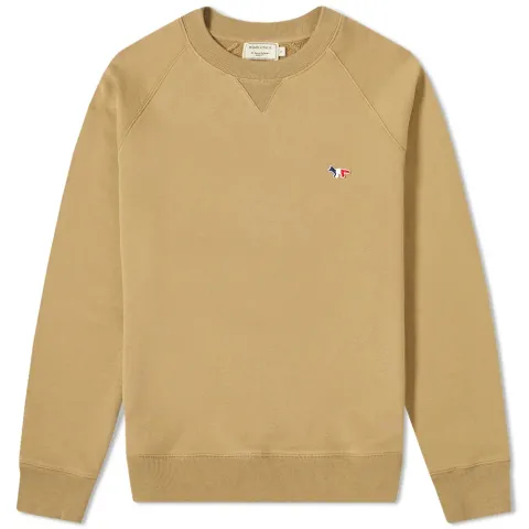 Maison Kitsuné Tricolor Fox Patch Crew Sweat