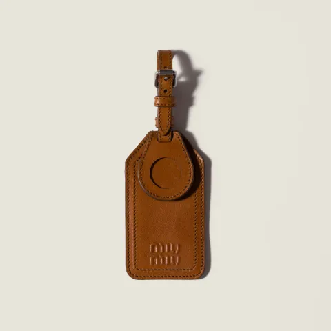 Leather name tag trick