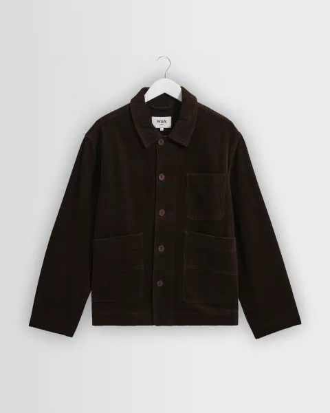 Healey - Dark Brown Corduroy Chore Jacket