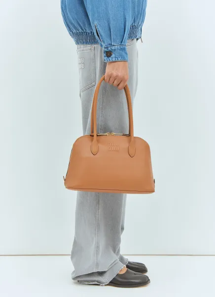 Small Embossed Leather Handbag
