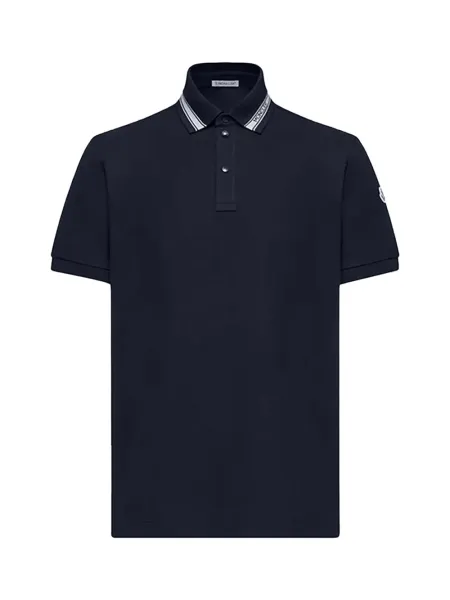 Men Cotton Piquet Polo Shirt Navy