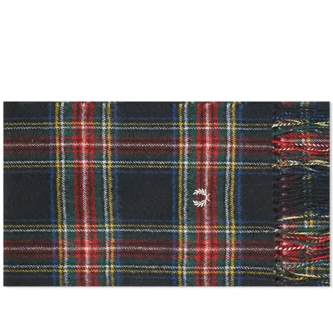 Black Stewart Tartan Scarf