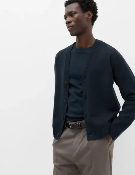 Marks & Spencer Air Yarn Knitted Cardiagn Navy