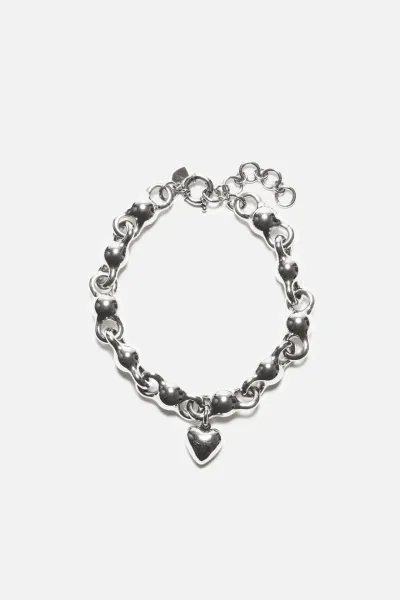 Heart charm necklace