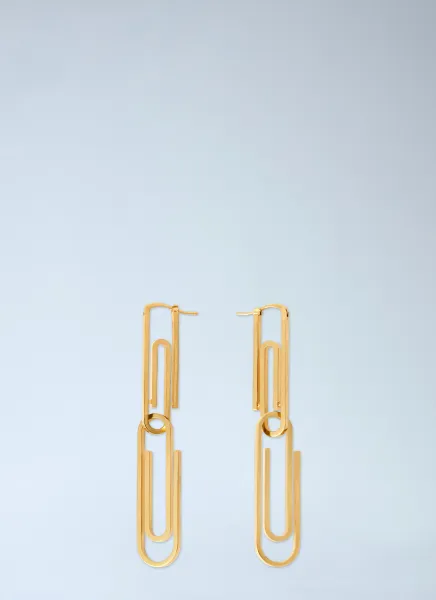 Off-White Paperclip Earrings