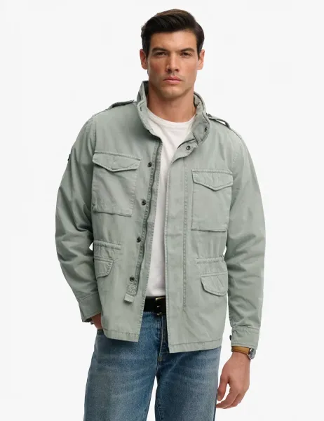 Superdry & Co Pure Cotton Utility Jacket Green