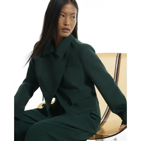 River Island Petite Asymmetric Placket Jacket