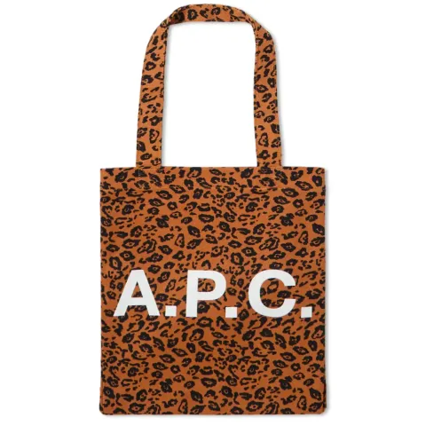 A.P.C. Lou Leopard Print Tote