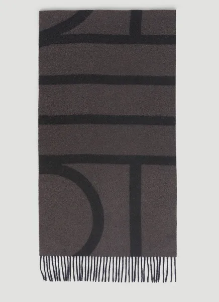Monogram Jacquard Wool Scarf