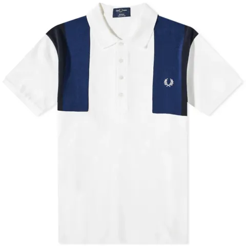 Towelling Panel Polo Shirt
