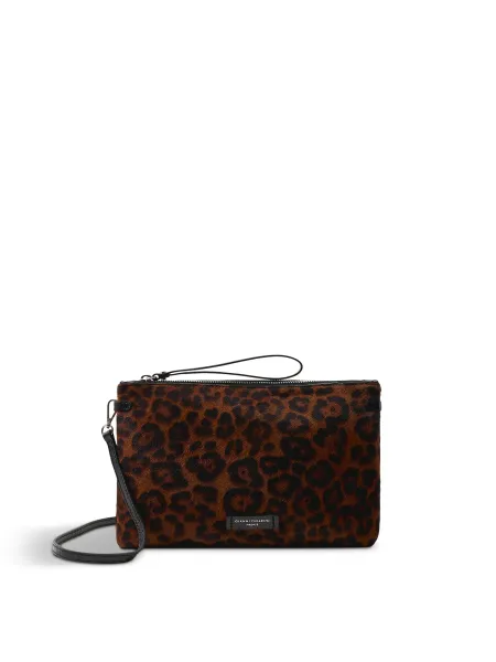 Gianni Chiarini Hermy Leopard Leather Crossbody Bag
