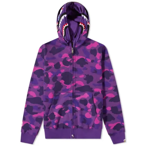 Color Camo Shark Full Zip Hoody