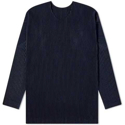 Pleated Long Sleeve T-Shirt