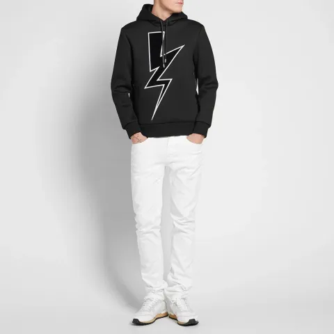 Velvet Abstract Bolt Pullover Hoody