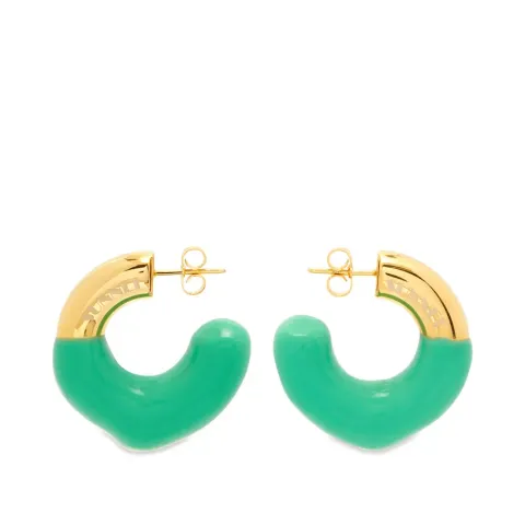 Rubberized Hoop Earring