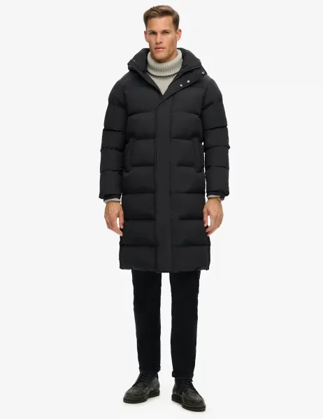 Superdry & Co Hooded Padded Longline Parka Jacket