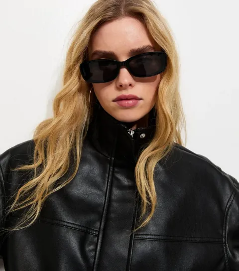 Black Rectangle Sunglasses