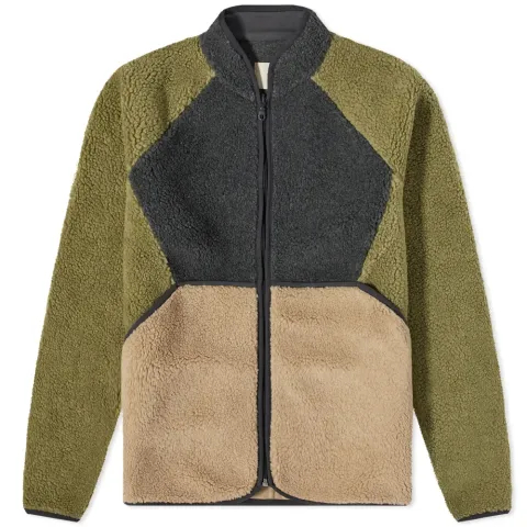 Puzzle Contrast Panel Fleece