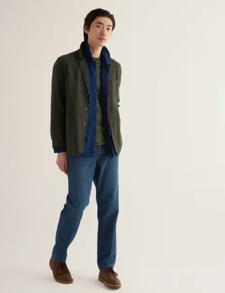 Seasalt Cornwall Pure Cotton Denim Tapered Fit Jeans Blue